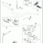 2016 250 XCF-W CHASSIS Руль