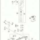 2016 250 FREERIDE CHASSIS Тормозной цилиндр задний
