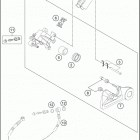 2016 300 XC-W CHASSIS Тормозной суппорт задний