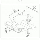 2016 200 XC-W CHASSIS Зажита двигателя
