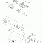 2016 390 DUKE BLACK ENGINE Механизм переключения