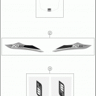 2016 350 EXC-F CHASSIS Наклейки