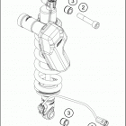 2016 1190 ADVENTURE ORANGE CHASSIS Амортизатор