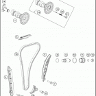 2016 350 XC-F ENGINE Газо-распределительный механизм