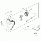 2016 250 XCF-W CHASSIS Фара