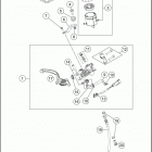 2016 1290 SUPERDUKE R ORANGE CHASSIS Главный цилиндр тормозной