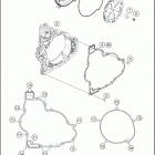 2016 1190 ADVENTURE GREY ENGINE Кожух сцепления