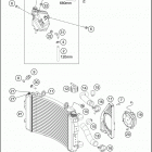 2016 690 DUKE WHITE ENGINE Система охлаждения