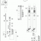2016 500 EXC CHASSIS Передняя вилка