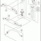 2016 1190 ADVENTURE ORANGE CHASSIS Амортизатор в разборе