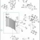 2019 1290 SUPER DUKE R BLACK ENGINE Система охлаждения
