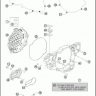2016 300 XC-W ENGINE Кожух сцепления