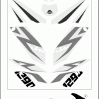 2016 1290 SUPERDUKE R BLACK CHASSIS Наклейки