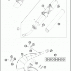 2016 300 XC-W CHASSIS Глушитель