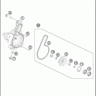 2016 390 DUKE BLACK ENGINE Водяной насос