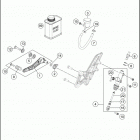 2016 1290 SUPERDUKE R ORANGE CHASSIS Тормозной цилиндр задний