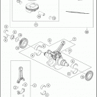 2016 1190 ADVENTURE GREY ENGINE Crankshaft , piston