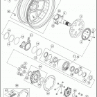 2016 1290 SUPERDUKE R ORANGE CHASSIS Переднее колесо