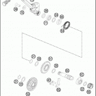 2016 350 XCF-W ENGINE Kick st arter