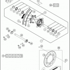 2016 300 XC-W CHASSIS Переднее колесо