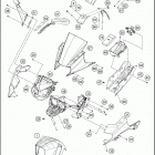 2016 RC 390 WHITE CHASSIS Обтекатель , крылья