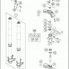 2016 1190 ADVENTURE ORANGE CHASSIS Передняя вилка