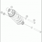 2016 390 DUKE WHITE CHASSIS Амортизатор