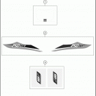 2016 250 XCF-W CHASSIS Наклейки