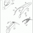 2016 450 XC-W CHASSIS Обтекатель , крылья