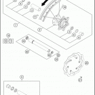 2016 450 XC-W CHASSIS Переднее колесо