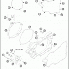 2016 200 XC-W ENGINE Кожух сцепления