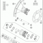 2016 85 SX CHASSIS Переднее колесо