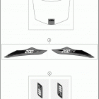 2016 200 XC-W CHASSIS Наклейки