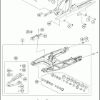 2016 RC 390 WHITE CHASSIS Бугель