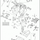 2016 1190 ADVENTURE ORANGE CHASSIS T ank, sea t , cover