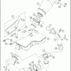 2016 1290 SUPERDUKE R ORANGE CHASSIS Глушитель