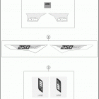 2016 250 SX-F CHASSIS Наклейки