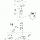 2016 300 XC-W CHASSIS Тормозной цилиндр задний