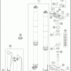 2016 250 XCF-W CHASSIS Передняя вилка