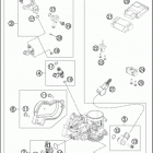 2016 350 XCF-W ENGINE Корпус Дросселя