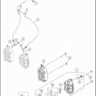 2016 1290 SUPERDUKE R ORANGE CHASSIS Тормозной суппорт передний