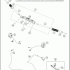 2016 RC 390 WHITE CHASSIS Руль