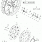2016 1290 SUPERDUKE R ORANGE CHASSIS Переднее колесо