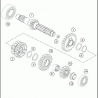 2016 250 FREERIDE ENGINE Трансмиссия-ведомый вал