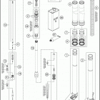 2016 500 EXC SIXDAYS CHASSIS Передняя вилка