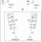 2016 250 XCF-W ENGINE Клапана
