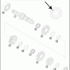 2016 250 SX ENGINE Трансмиссия-ведомый вал