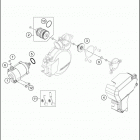 2016 200 XC-W ENGINE Electro st arter