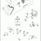 2016 500 EXC CHASSIS Фара