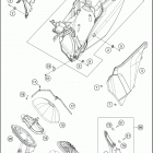 2016 350 XCF-W CHASSIS Воздушный фильтр